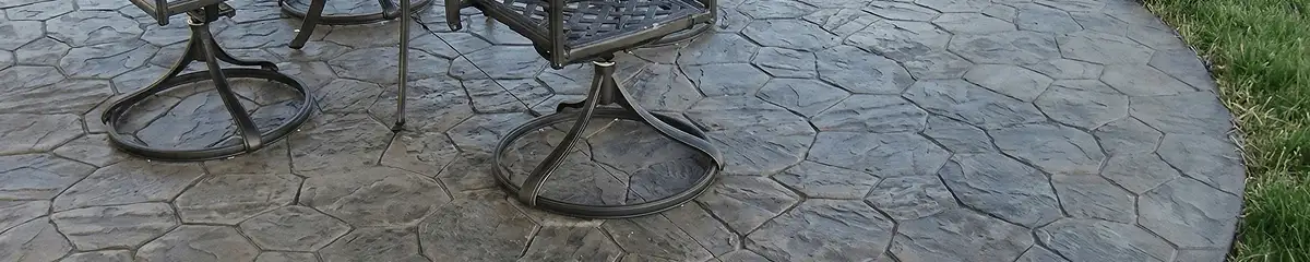 Garden relaxation area with professionally installed stone flooring in Anchorage AK